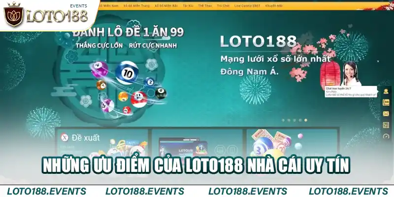 Những ưu điểm của Loto188 nhà cái uy tín tại Việt Nam