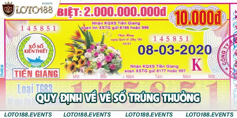 Quy định về vé số trúng thưởng